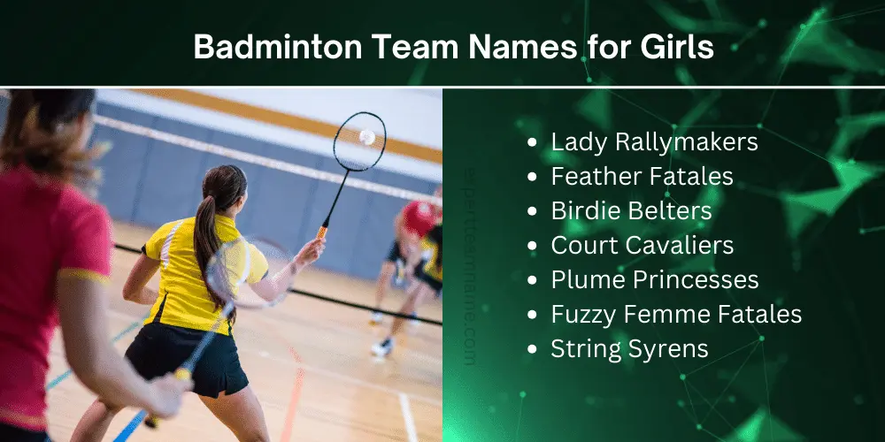 Badminton Team Names for Girls