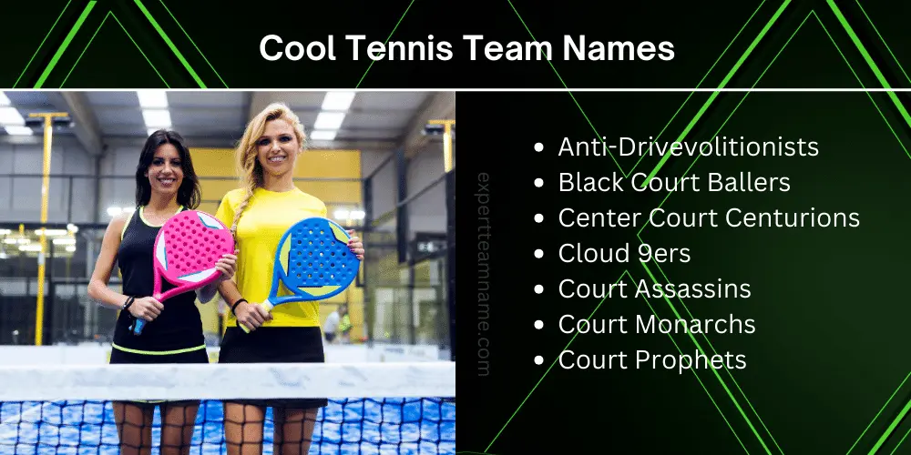 Cool Tennis Team Names