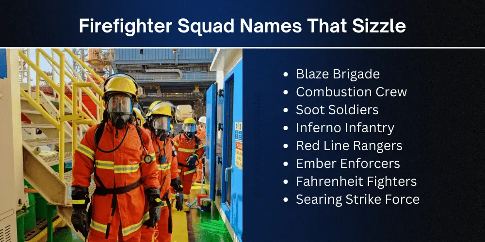 Firefighter Squad Names That Sizzle
