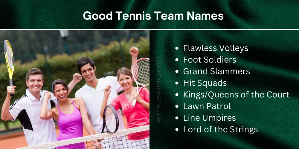 Good Tennis Team Names