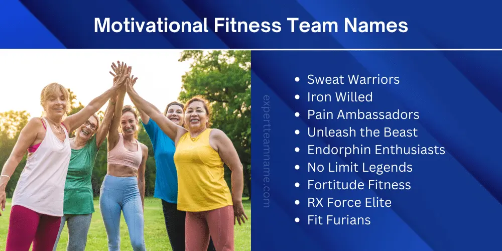 Motivational Fitness Team Names