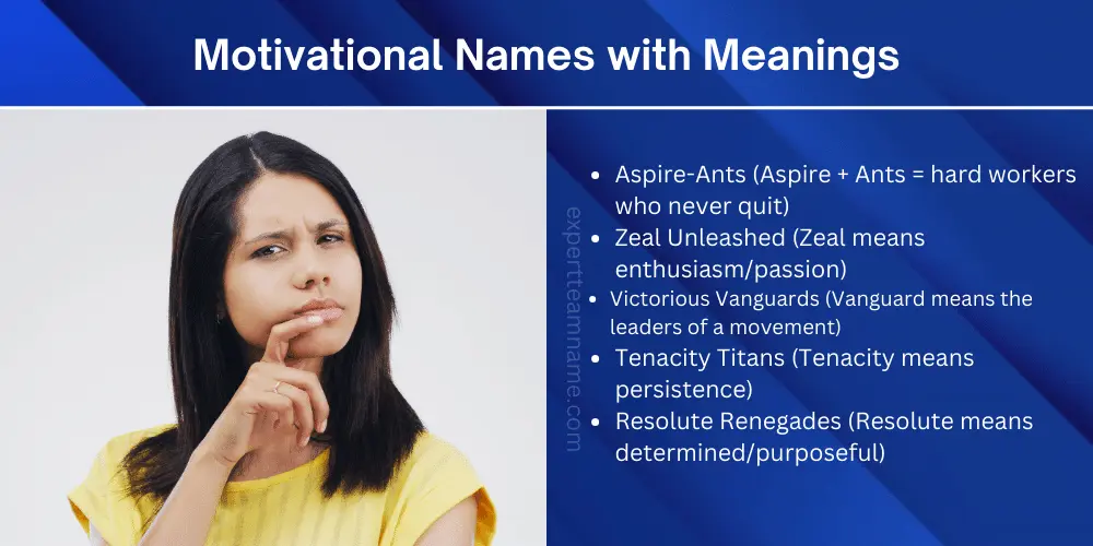 Motivational Names with Meanings