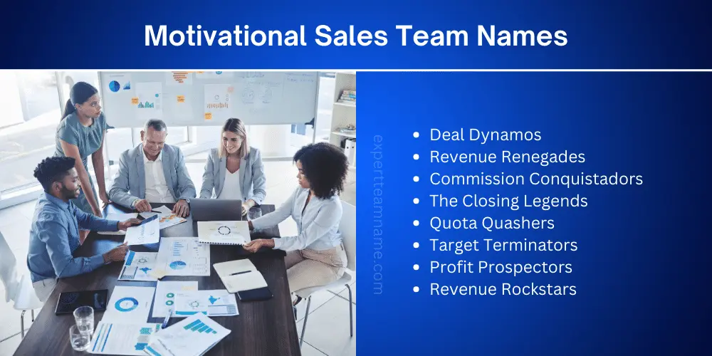 Motivational Sales Team Names