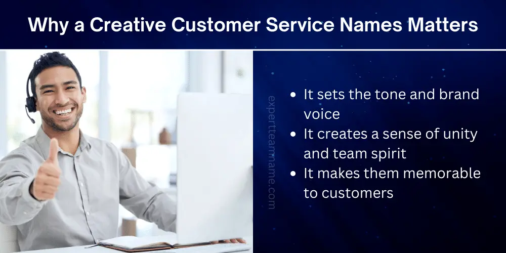 Why a Creative Customer Service Names Matters
