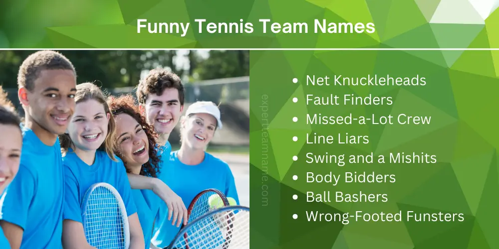 funny tennis team name