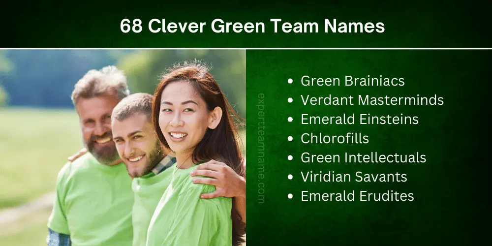 68 Clever Green Team Names