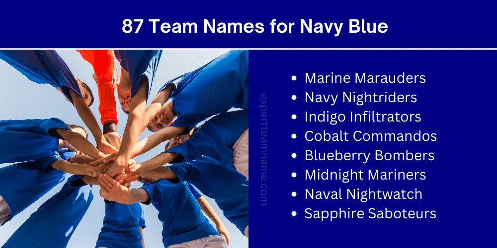 87 Team Names for Navy Blue