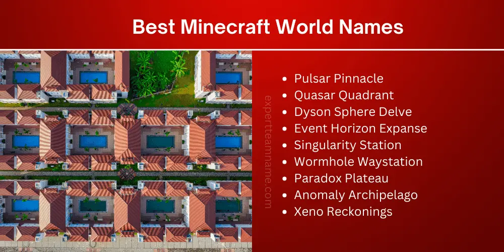 Best Minecraft World Names