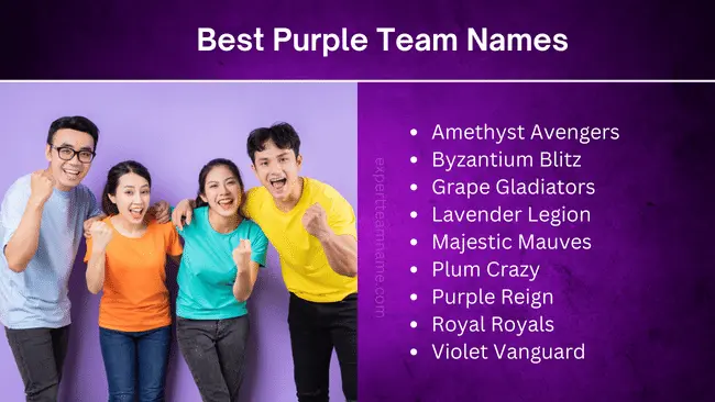 Best Purple Team Names