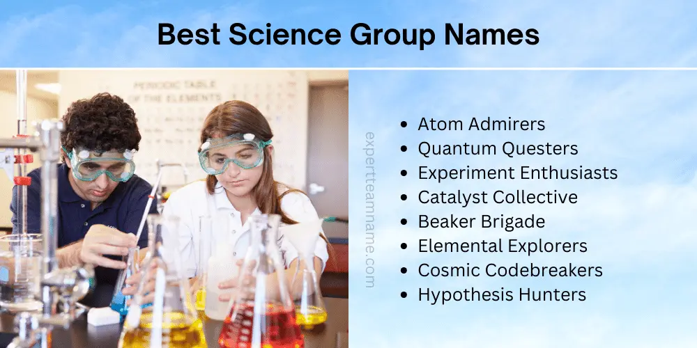 Best Science Group Names