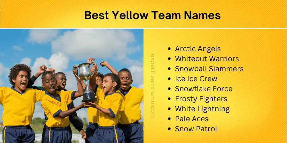 Best Yellow Team Names