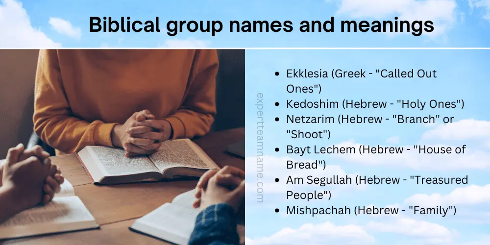 Names for Bible Study Groups