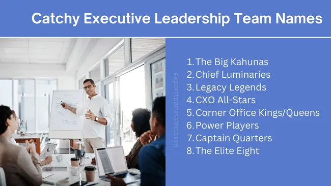 Catchy Executive Leadership Team Names