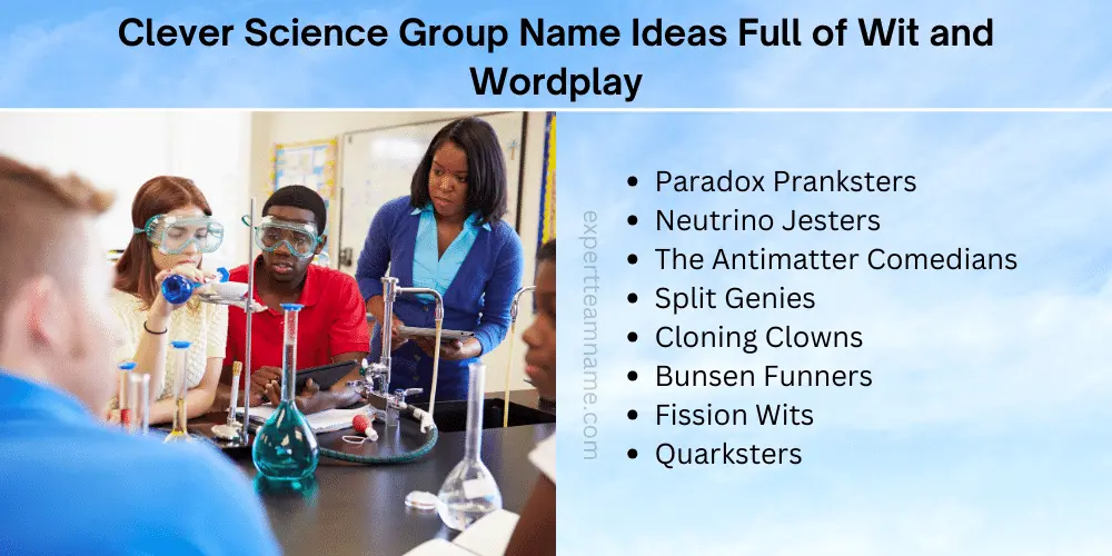 Clever Science Group Name Ideas Full of Wit and Wordplay