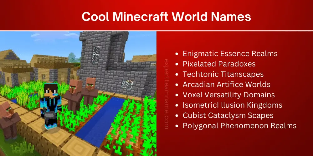 Minecraft World Names