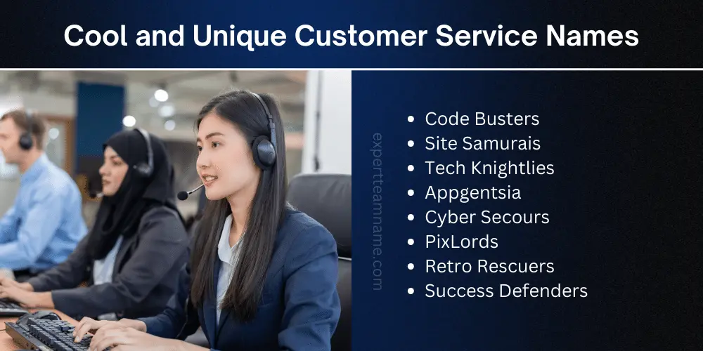 Cool and Unique Customer Service Names