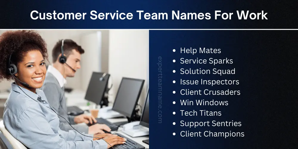 Customer Service Team Names