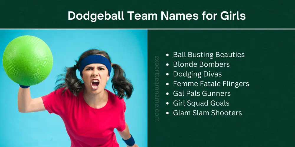 Dodgeball Team Names for Girls