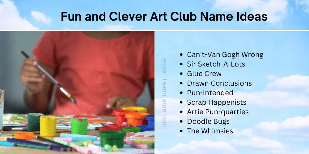 Fun and Clever Art Club Name Ideas