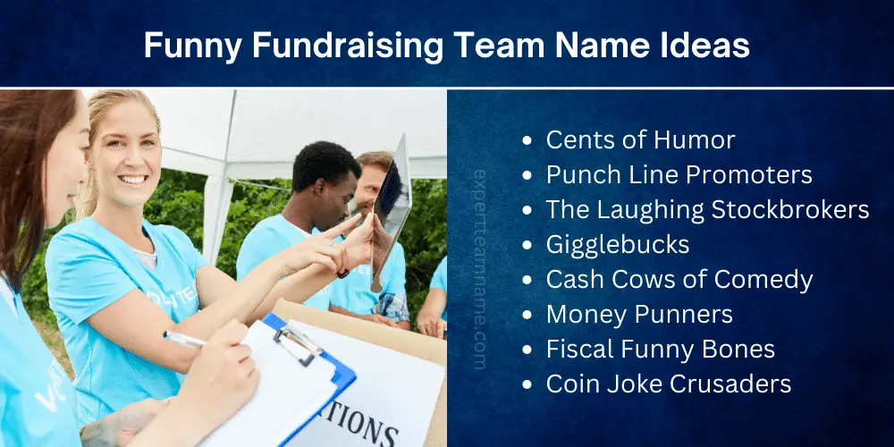 Funny Fundraising Team Name Ideas