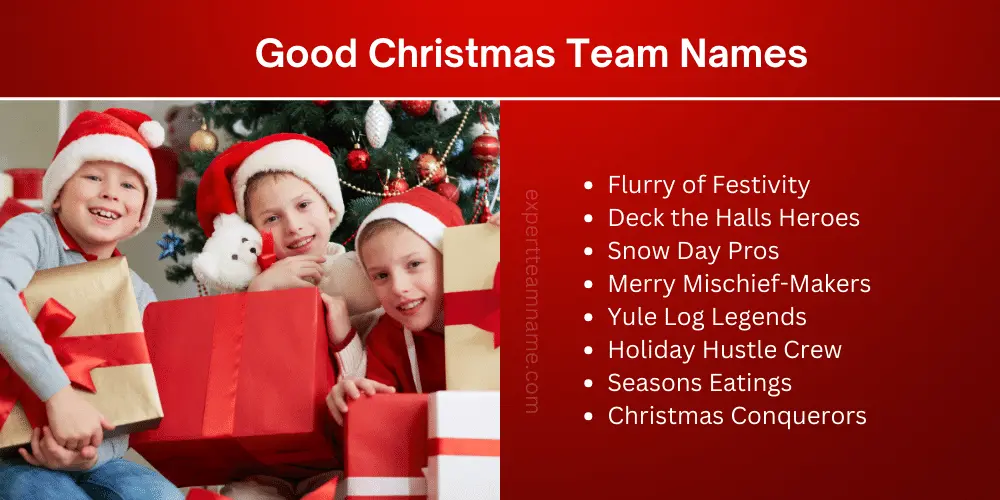 Good Christmas Team Names