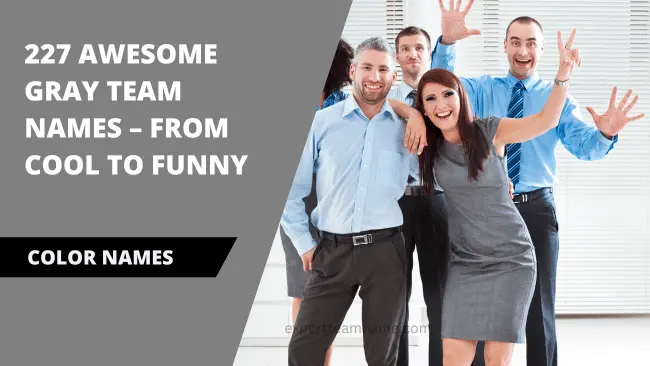 227 Awesome Gray Team Names - From Cool To Funny