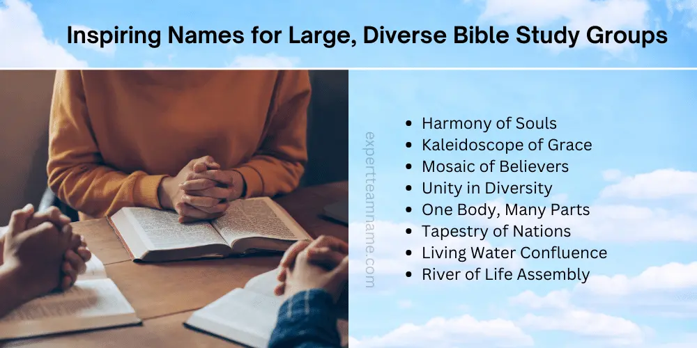 Inspiring Names for Large, Diverse Bible Study Groups