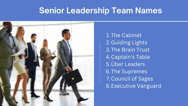 Senior Leadership Team Names