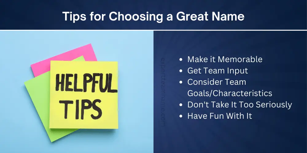 Tips for Choosing a Great Name