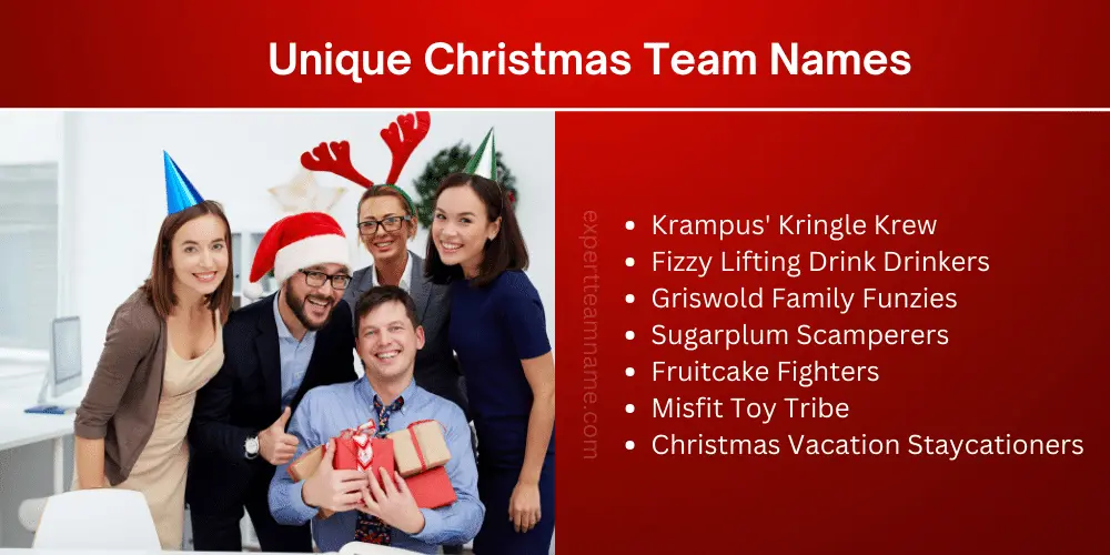 Unique Christmas Team Names