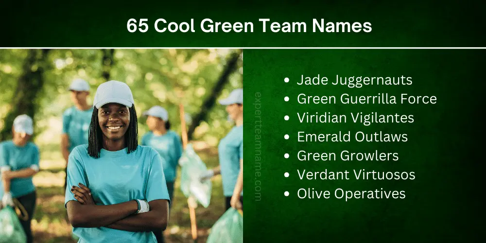 65 Cool Green Team Names