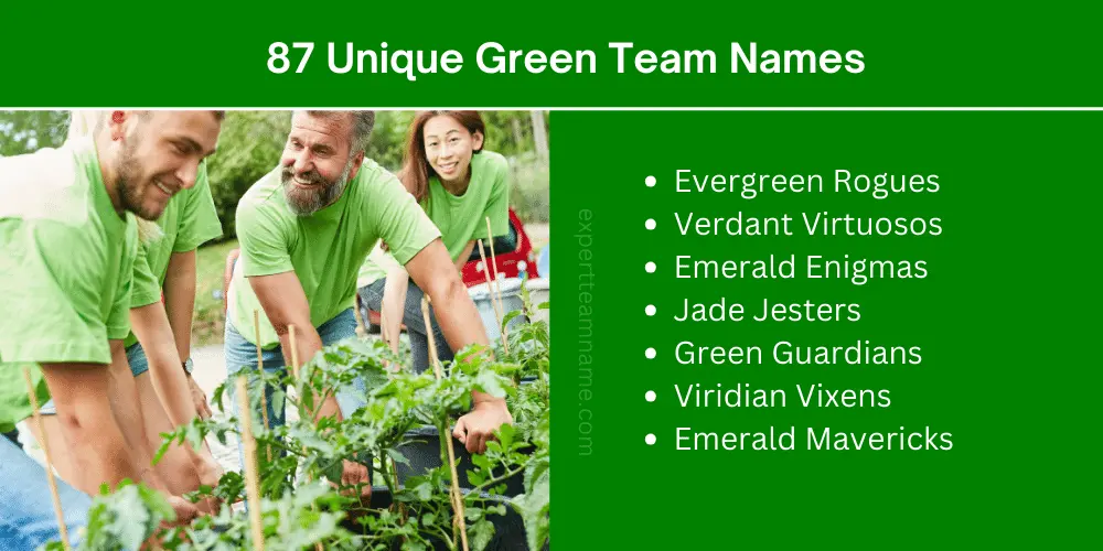 Unique Green Team Names