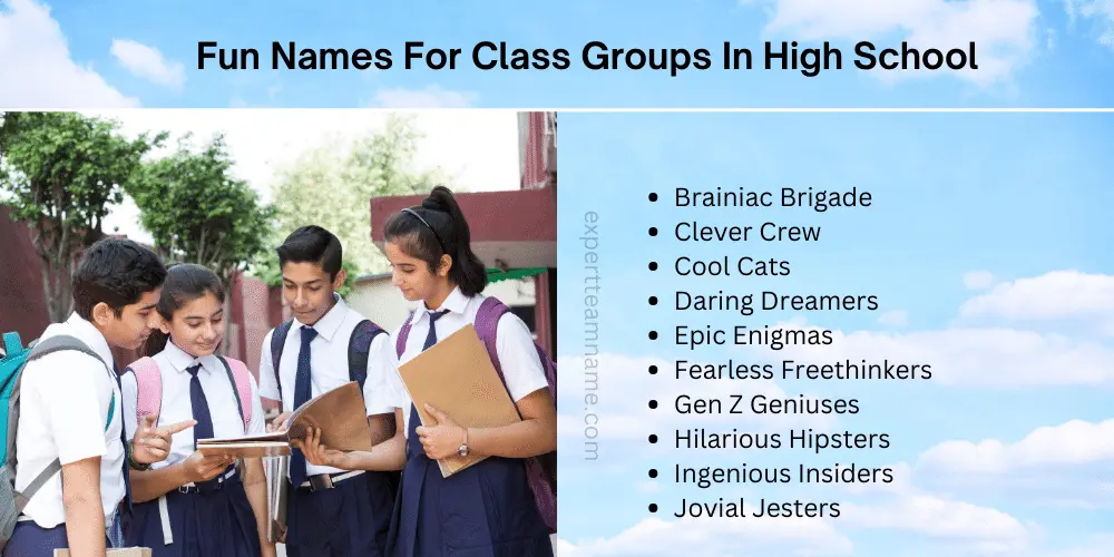 Student Group Names