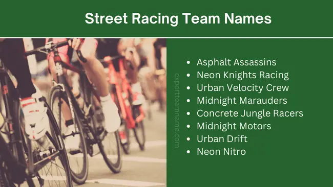 Racing Team Names