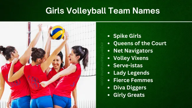 Girls Volleyball Team Names