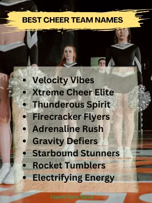 Best Cheer Team Names
