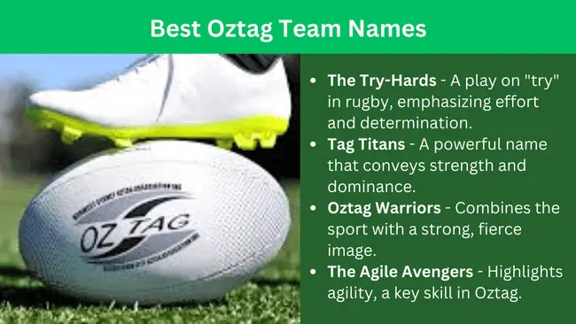 Best Oztag Team Names