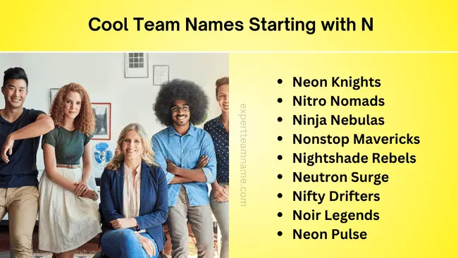 cool Team Names Starting with N