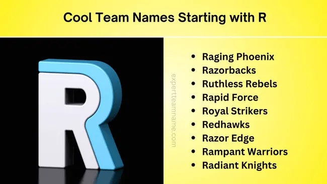 Cool Team Names Starting with R