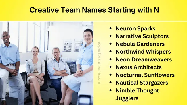 Creative Team Names Starting with N