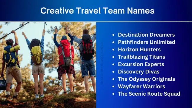 Creative Travel Team Names