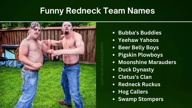 Funny Redneck Team Names