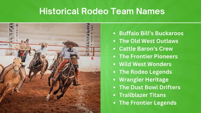 Historical Rodeo Team Names