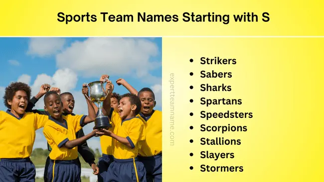 Sports Team Names Starting with S