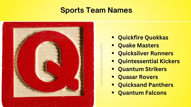 Sports Team Names WITH Q