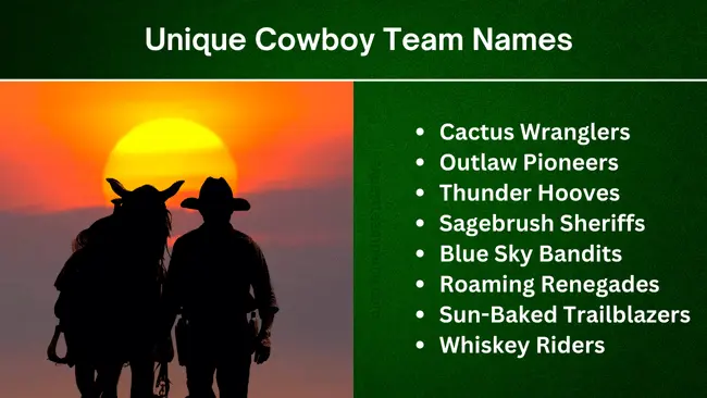 Unique Cowboy Team Names