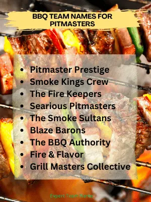 BBQ Team Names for Pitmasters