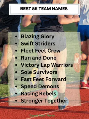 Best 5k Team Names