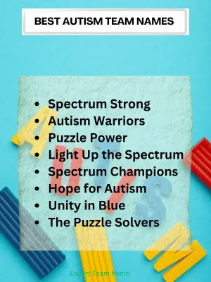 Best Autism Team Names