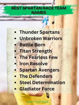 Best Spartan Race Team Names